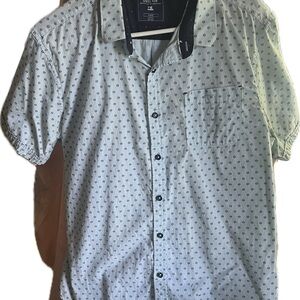 Level Ten - Men's Sky Blue Pattern Casual Shirt